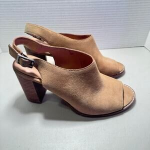 MADEWELL Tan Sz 9.5 Mules with Open Toes - Heels
